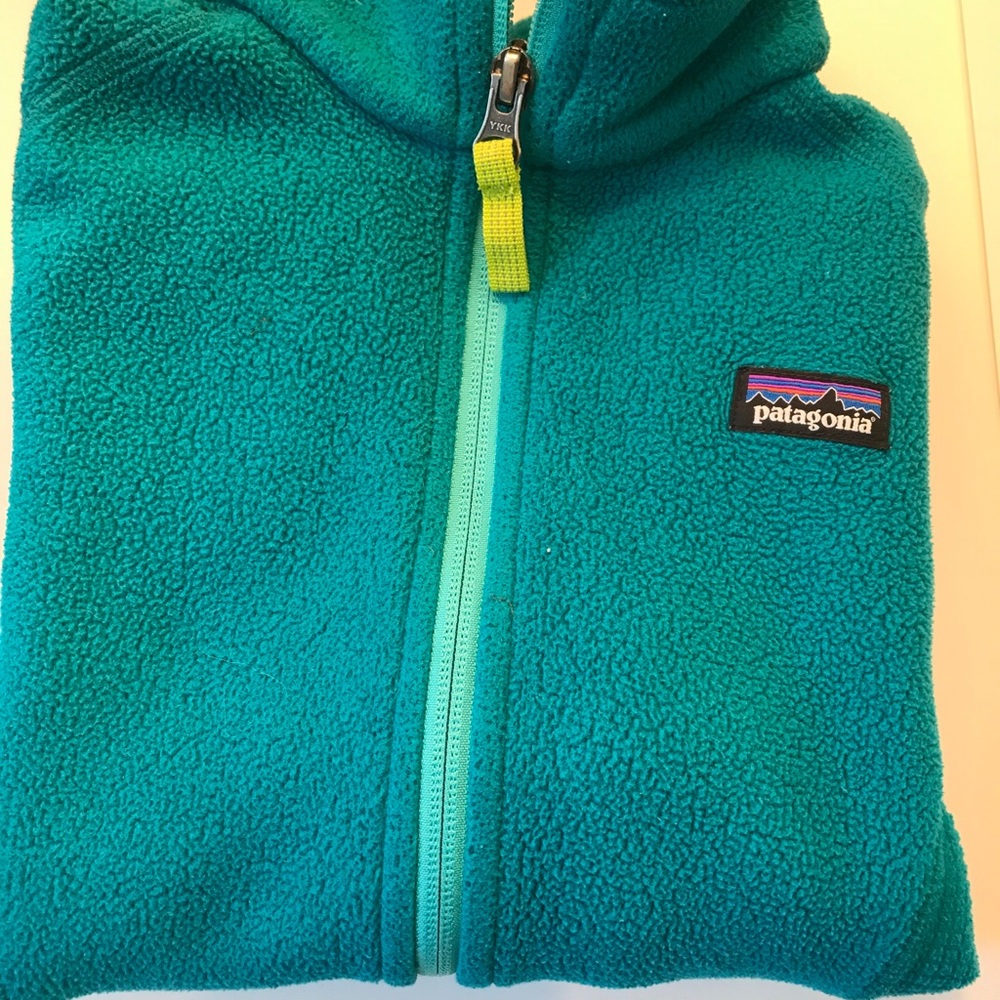 Teal Blue Patagonia fleece.